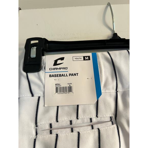NWT Champro White with Blue Stripes Baseball Pant Youth Size Medium - Picture 3 of 6
